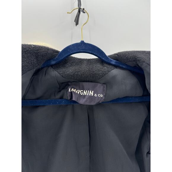 Vintage I. Imagnin & Co swing coat size XS wool mink 3 quart sleeves opera coat - Picture 6 of 9